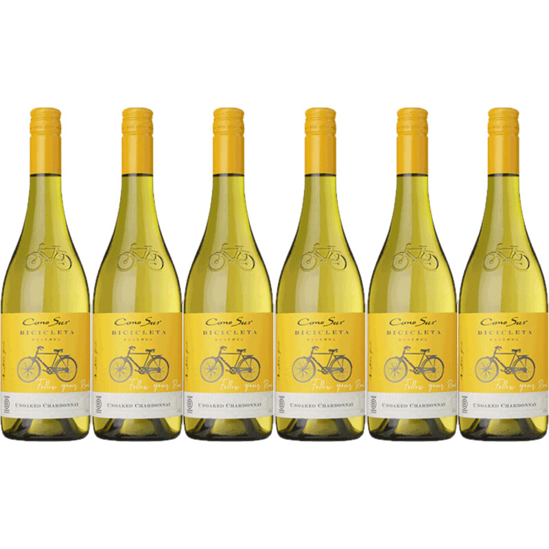 Een afbeelding van Cono Sur Bicicleta chardonnay 6 flessen