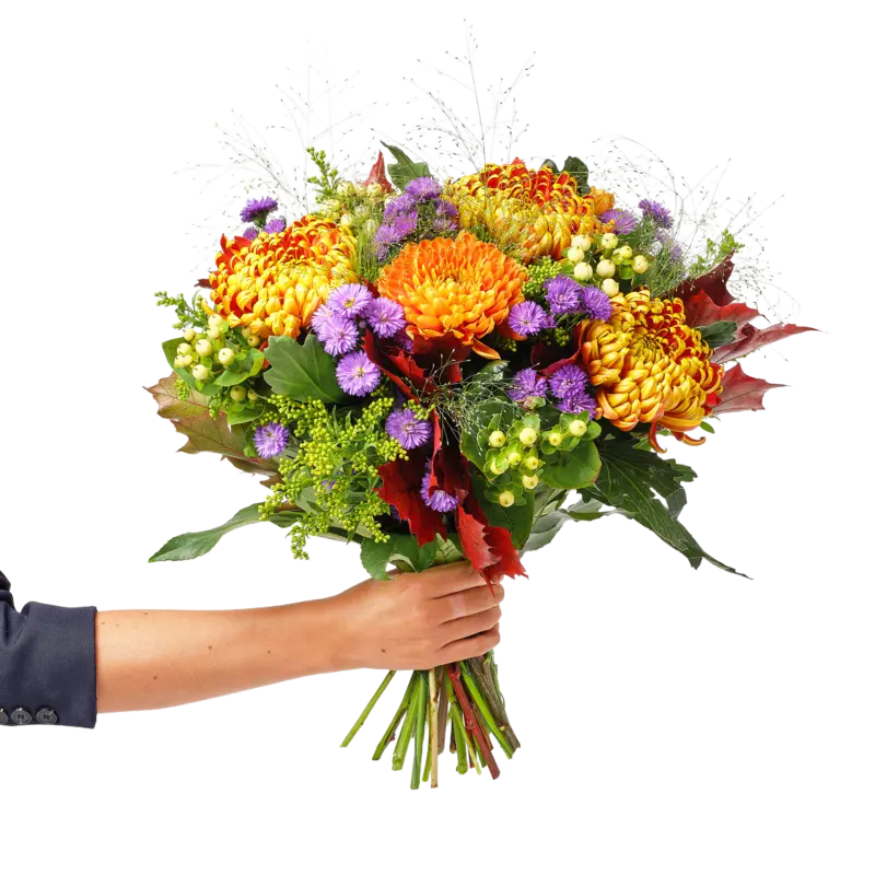  Boeket geplozen chrysant