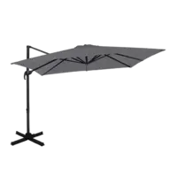 AH Zweefparasol zonder voet grijs