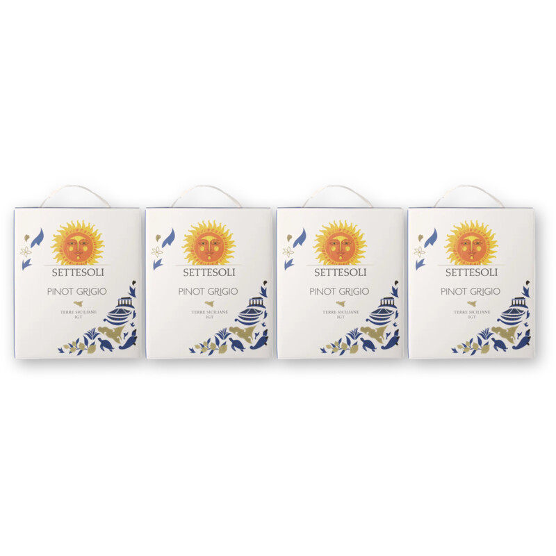 Settesoli Settesoli Pinot Grigio Tap 4 flessen