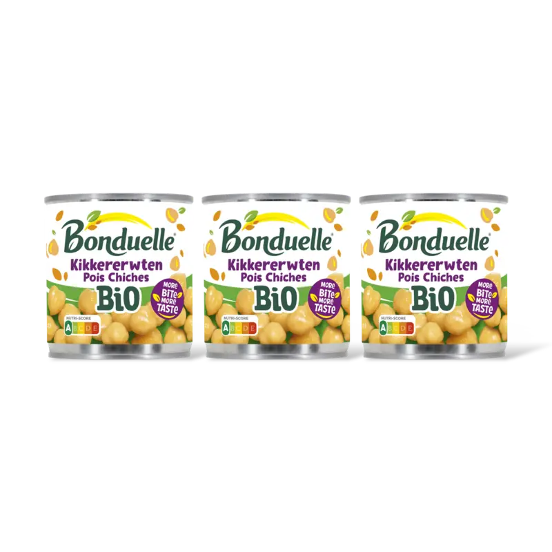 Bonduelle Bonduelle Kikkererwten bio 3-pack