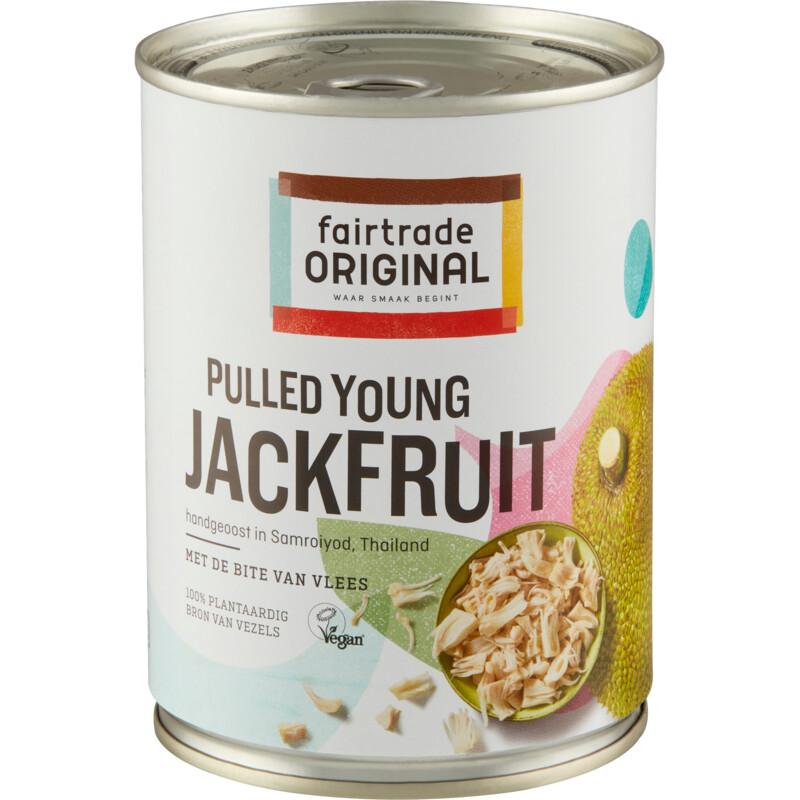 Een afbeelding van Fairtrade Original Pulled young jackfruit