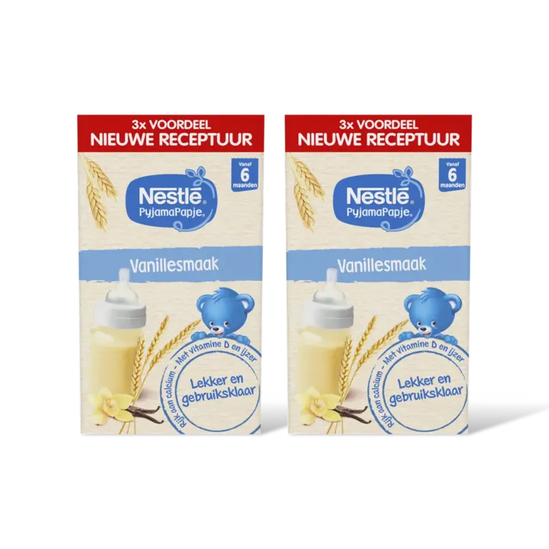 Nestlé Pyjamapapje vanille 6m+ 3x voordeel 2-pk