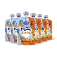 Nestlé Little Rockets Knijpfruit pompoen 2+ 6pk