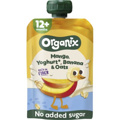 Organix Nutri fiber mango, yoghurt, banana 12m+
