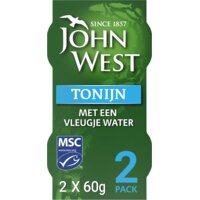 Een afbeelding van John West Tonijn met een vleugje water 2-pack