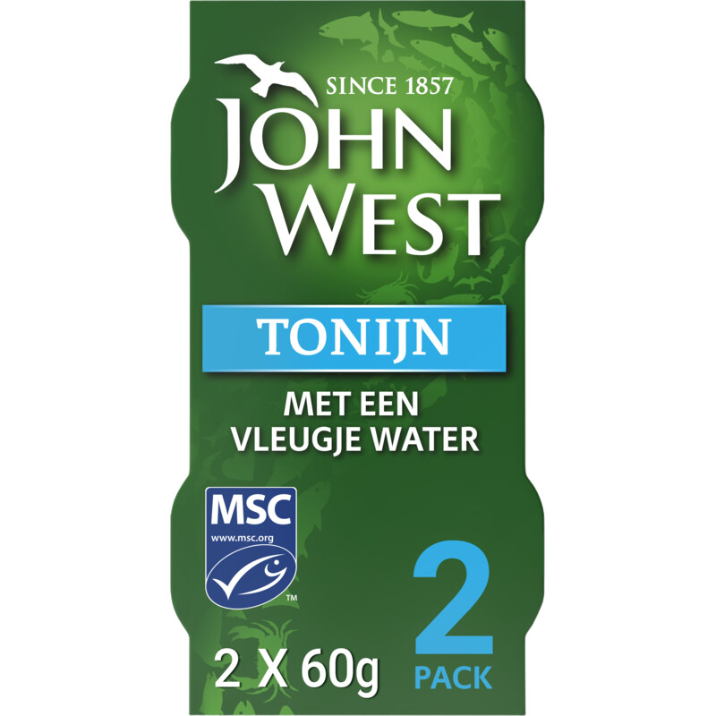 John West Tonijn met een vleugje water 2-pack
