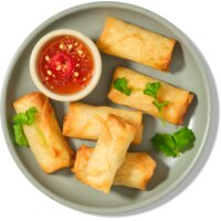 Een afbeelding van AH Mini loempia's gevuld met groente en kip