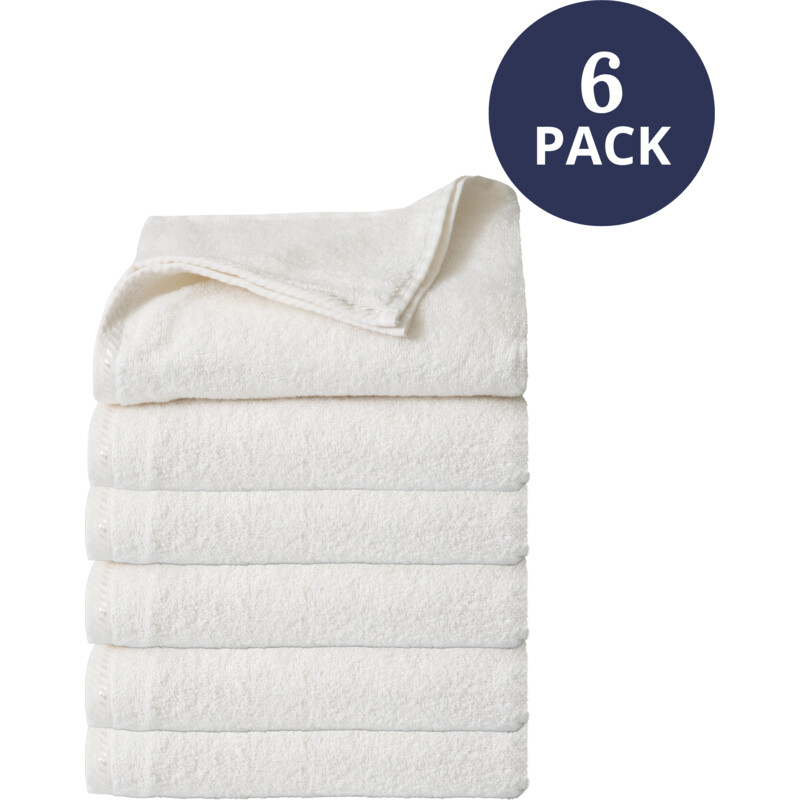 Een afbeelding van Ten Cate 3x 2-pack handdoeken 50 x 100cm wit