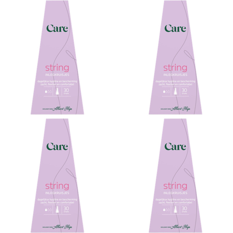 Een afbeelding van Care Inlegkruisjes string 4-pack