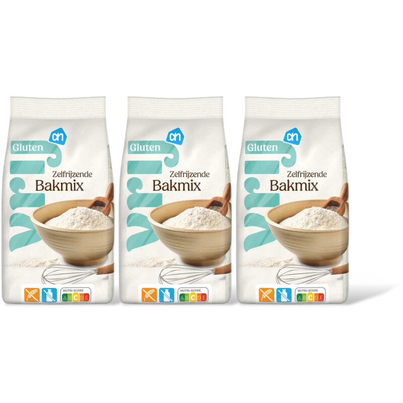 AH Glutenvrij Zelfrijzende bakmix 3-pack