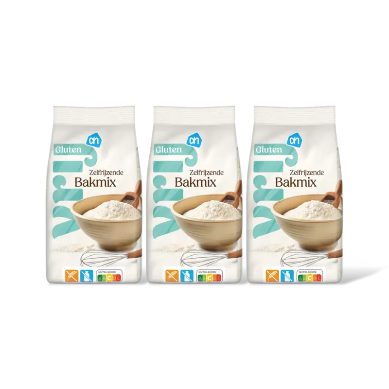 AH Glutenvrij Zelfrijzende bakmix 3-pack