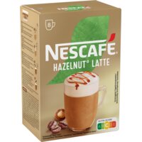 Een afbeelding van Nescafé Hazelnut latte oploskoffie