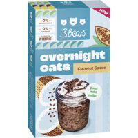 Een afbeelding van 3Bears Overnight oats coconut cocoa