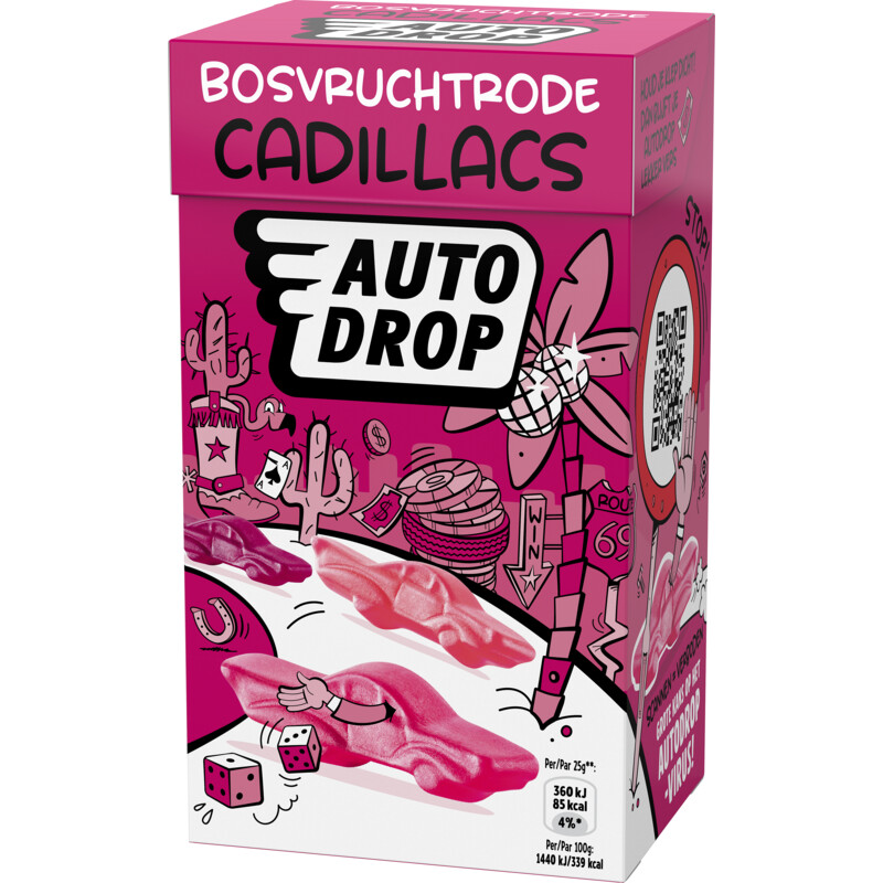 Een afbeelding van Autodrop Beroemde bosvruchtrode cadillacs