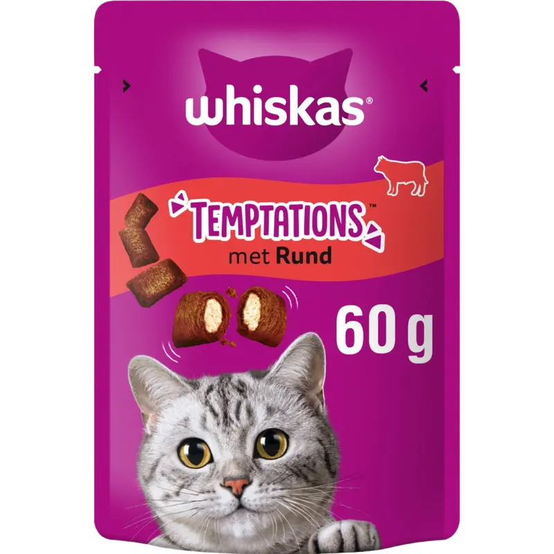 Temptations Kattensnacks met Rund