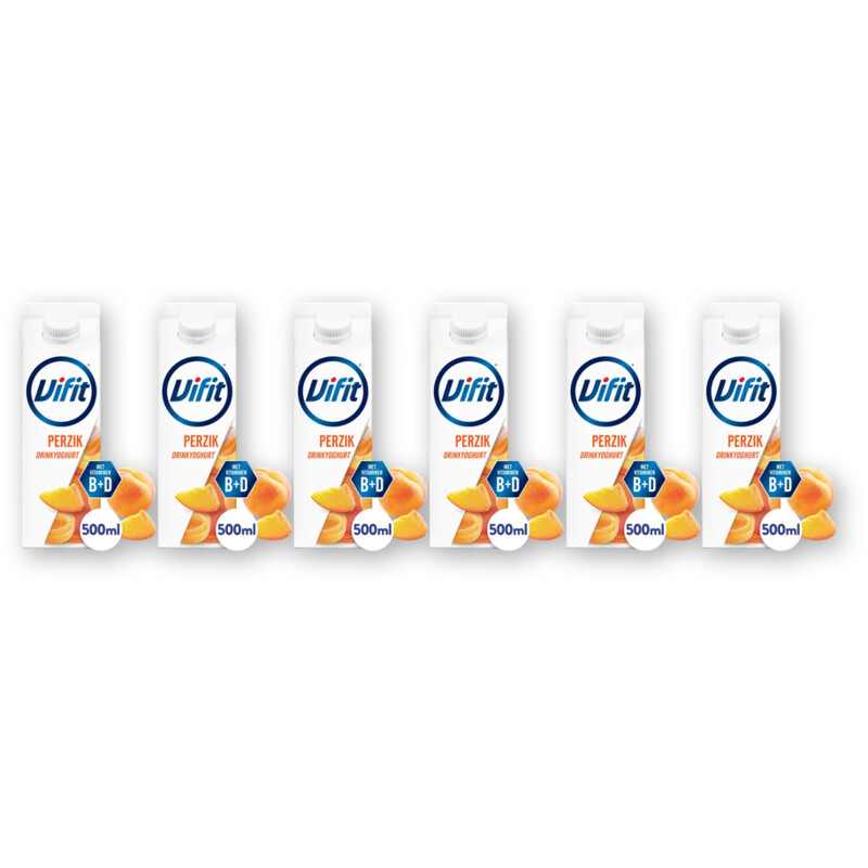 Vifit Drinkyoghurt perzik 6-pack