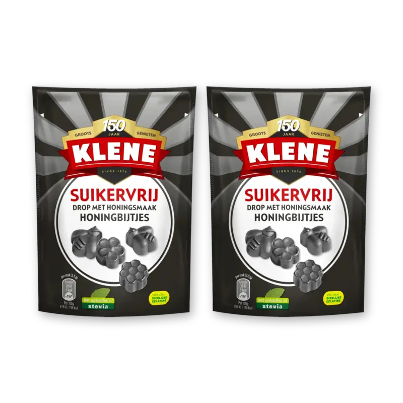 Klene Suikervrij honingbijtjes 2-pack