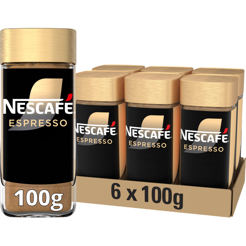 Een afbeelding van Nescafé Gold espresso intense aroma oploskoffie