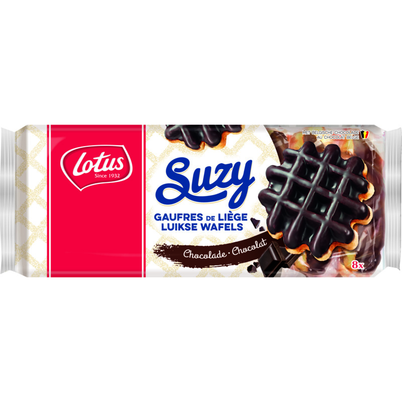Een afbeelding van Lotus Suzy Luikse wafel chocolade bel