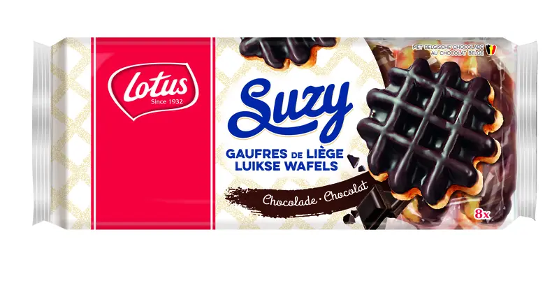 Lotus Suzy Luikse wafel chocolade bel