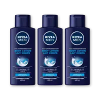 NIVEA Men vitaliserende body lotion 3-pack