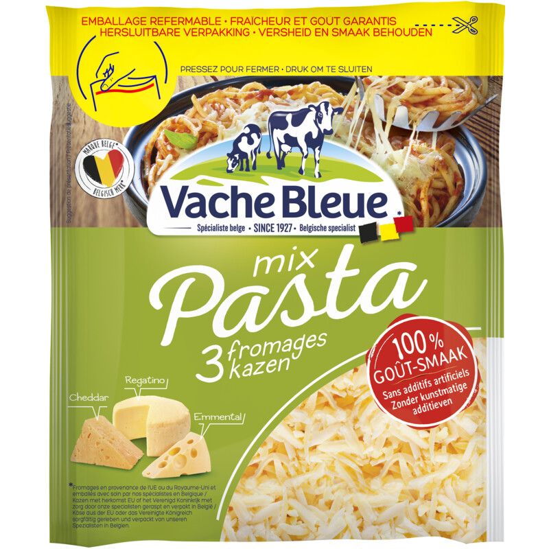 Een afbeelding van Vache Bleue Geraspt Pasta bel