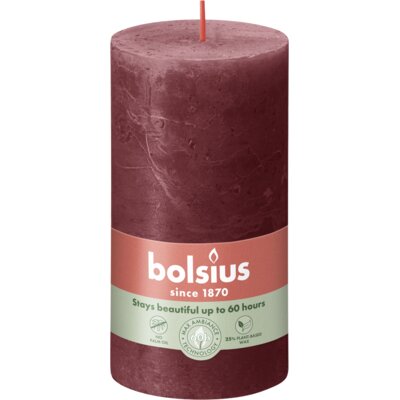 pdp-image-Bolsius Rustieke kaars bordeaux 13cm