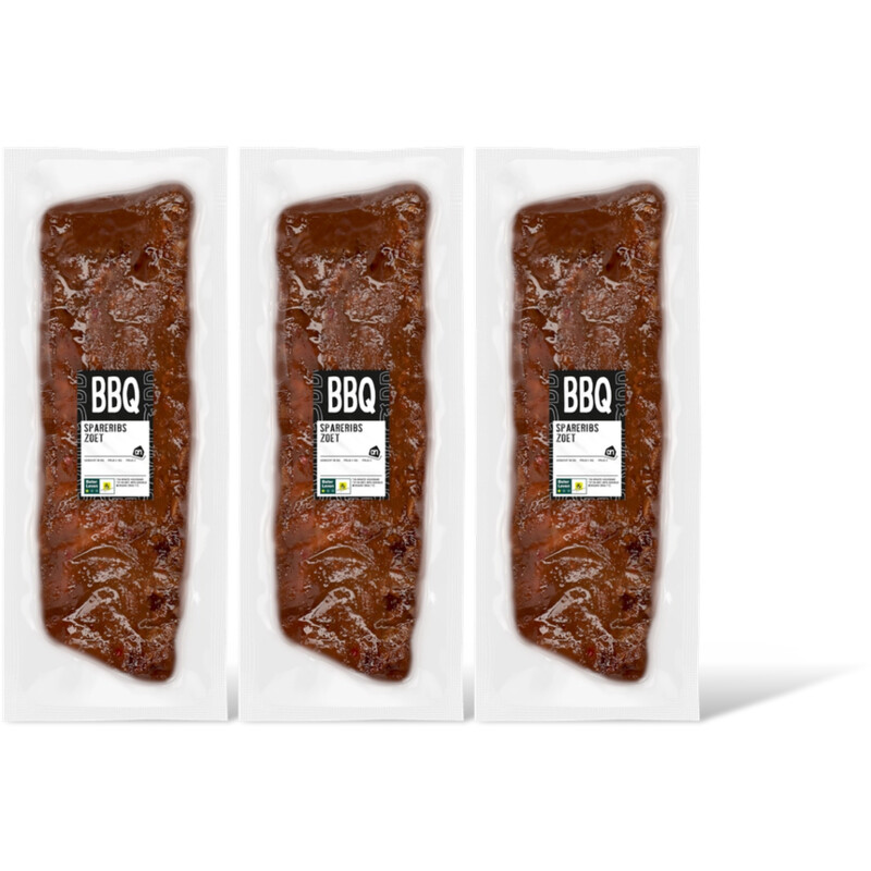 AH BBQ spareribs zoet 3-pack