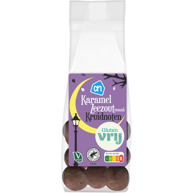 Een afbeelding van AH Glutenvrij Kruidnoten karamel zeezout smaak