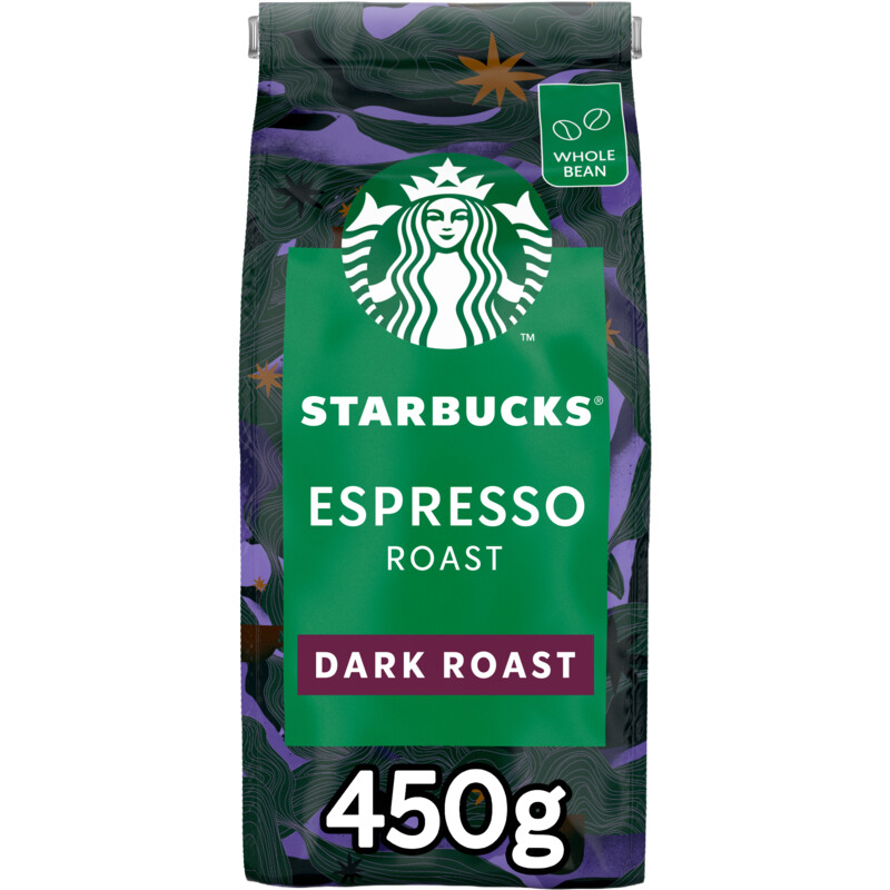 Een afbeelding van Starbucks Espresso dark roast koffiebonen