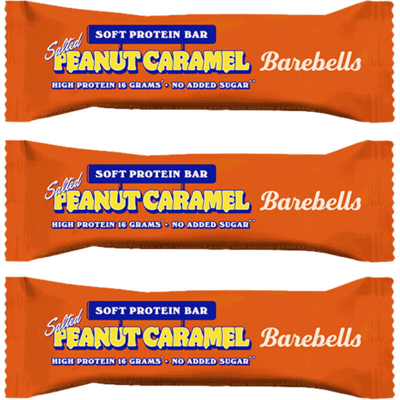 Een afbeelding van Barebells Soft Peanut Caramel 3-pack
