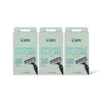 Care Disposable razors for men 3-pack