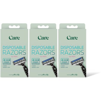 pdp-image-Care Disposable razors for men 3-pack