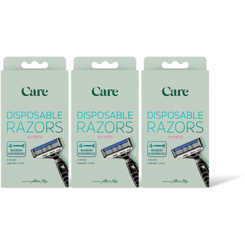 Care Disposable razors for men 3-pack