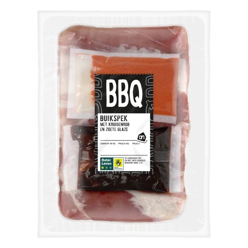 BBQ buikspek met glaze en kruiden