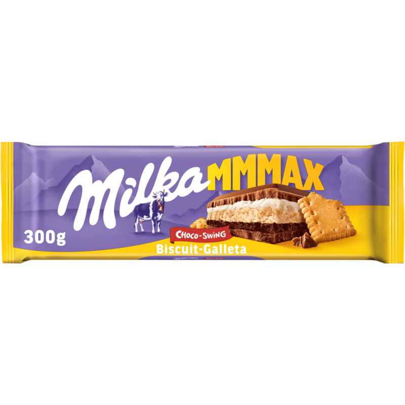 Milka Mmmax chocoladereep choco-swing biscuit