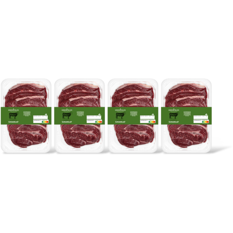 AH Greenfields Runder sukadelappen 4-pack