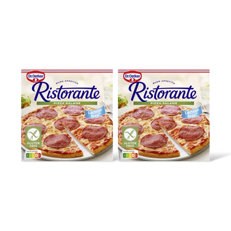 Dr. Oetker Ristorante pizza salami gv 2-pack