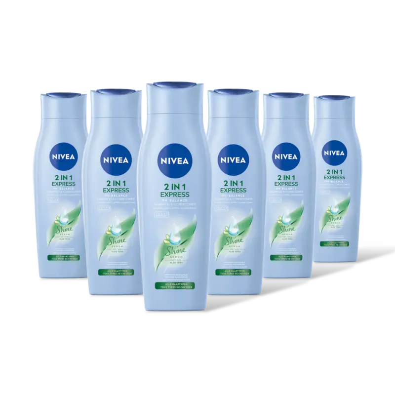 NIVEA 2-in-1 Express shampoo & conditioner 6pk