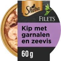 Sheba Filets kip met garnalen en zeevis