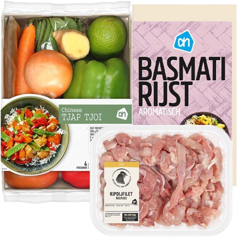 Een afbeelding van AH Chinese tjap tjoi pakket (compleet)