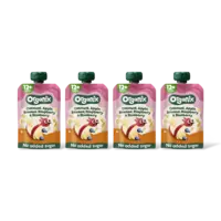 Organix Knijpfruit haver appel banaan 12m+ 4-pck