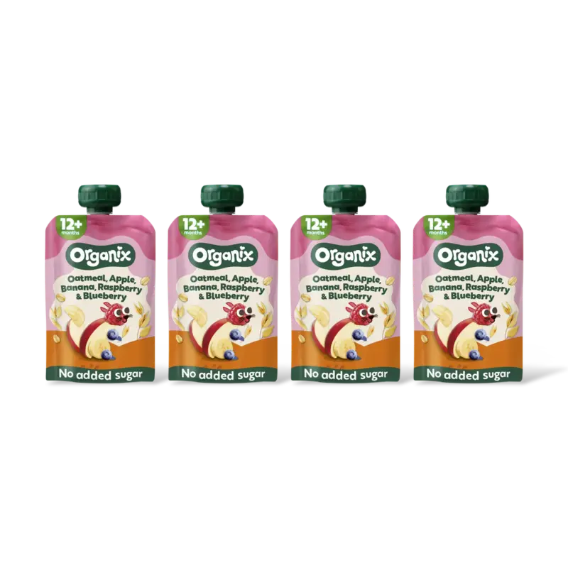 Knijpfruit haver appel banaan 12m+ 4-pck