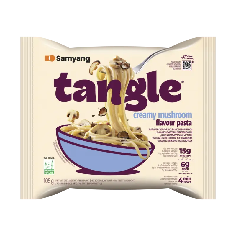 Samyang Tangle creamy mushroom flavour pasta