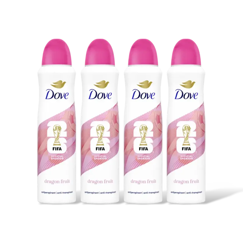 Dove Advanced care dragon fruit spray 4-pack