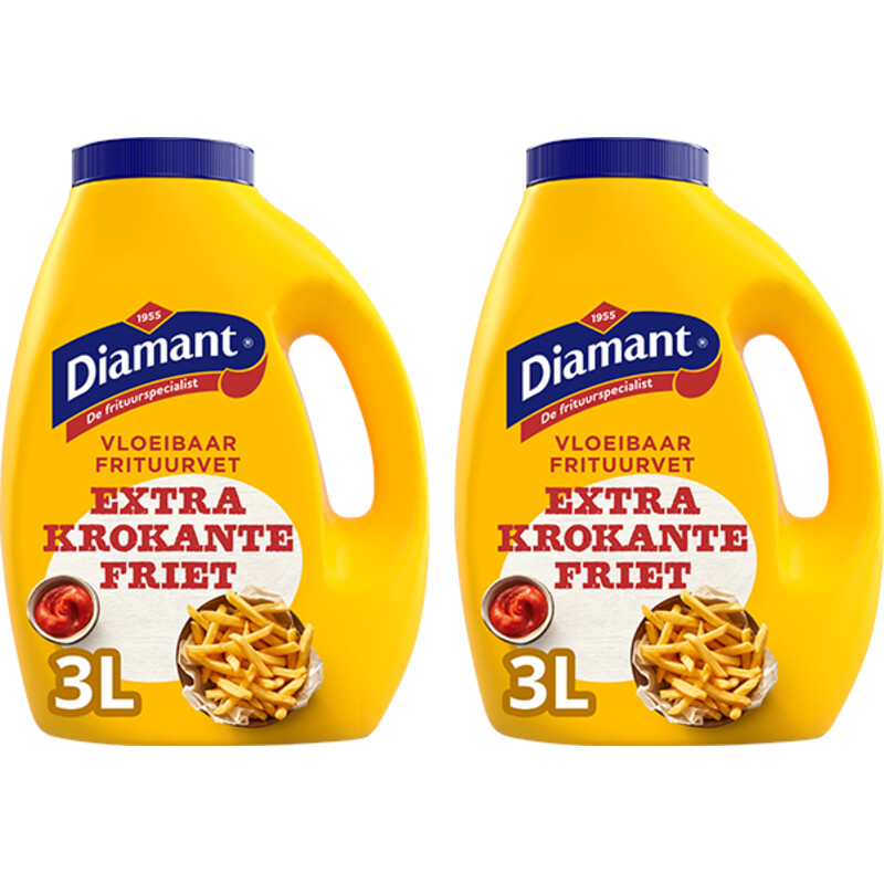 Een afbeelding van Diamant Extra krokante friet frituurvet 2-pack
