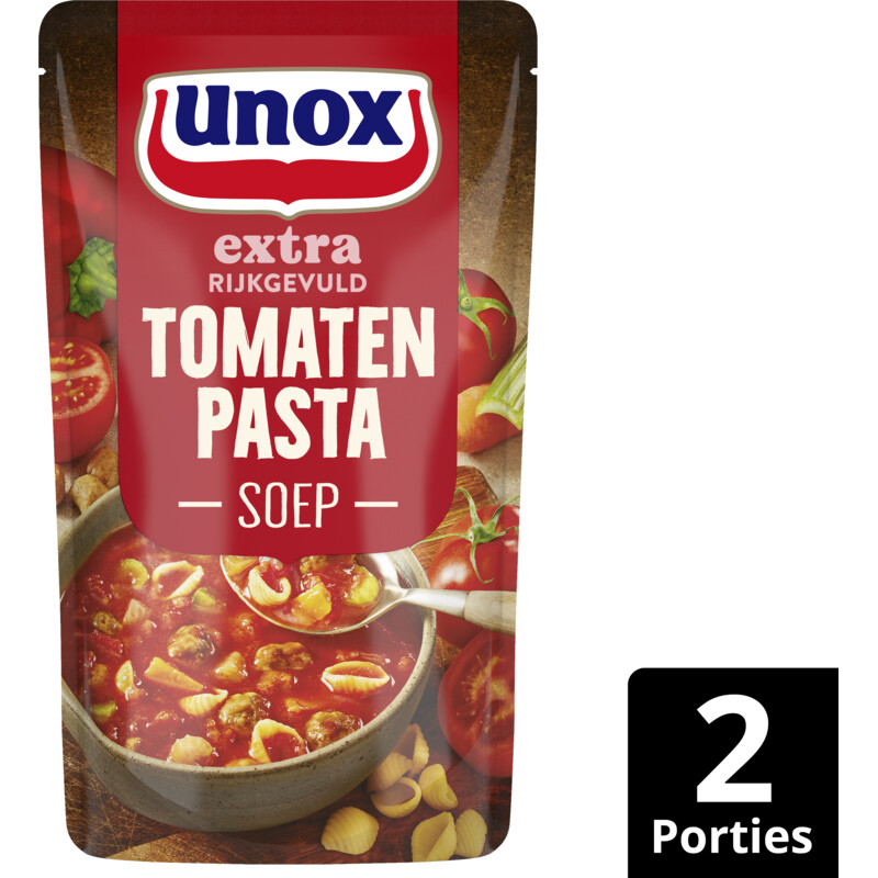 Een afbeelding van Unox Tomaten pasta soep