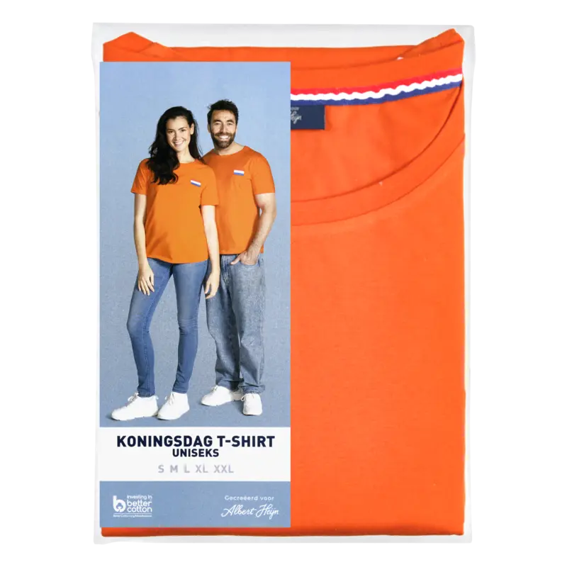 Oranje t-shirt maat XXL
