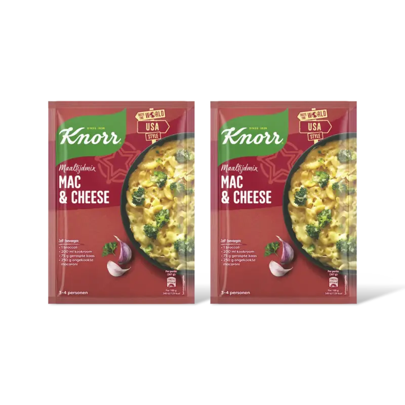 Maaltijdmix mac & cheese 2-pack